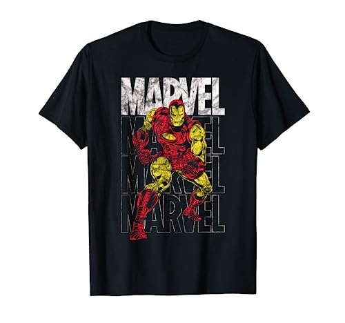 Marvel Iron Man Repeat T-Shirt von Cotton Soul