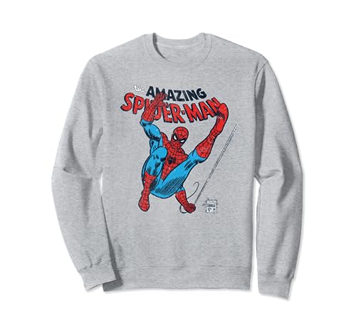 Marvel Spider-Man Retro Web Slinger Sweatshirt von Cotton Soul