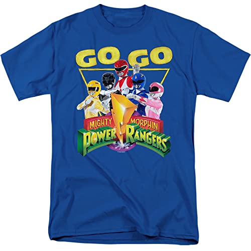 Power Rangers Go Herren-T-Shirt, Royal, königsblau, XXL von Cotton Soul