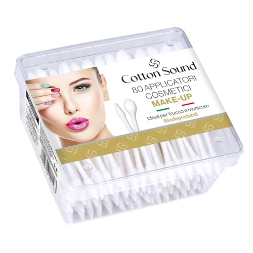 Cotton Sound Baumwolle Zylinderförmig Makeup-Entferner-Pads 80 Stück von Cotton Sound