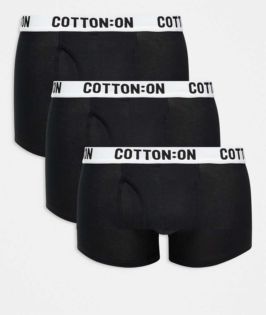 Cotton On - 3er-Pack eng geschnittene Boxershorts in Schwarz Cotton On - 3er-Pack eng geschnittene Boxershorts in Schwarz von Cotton:On
