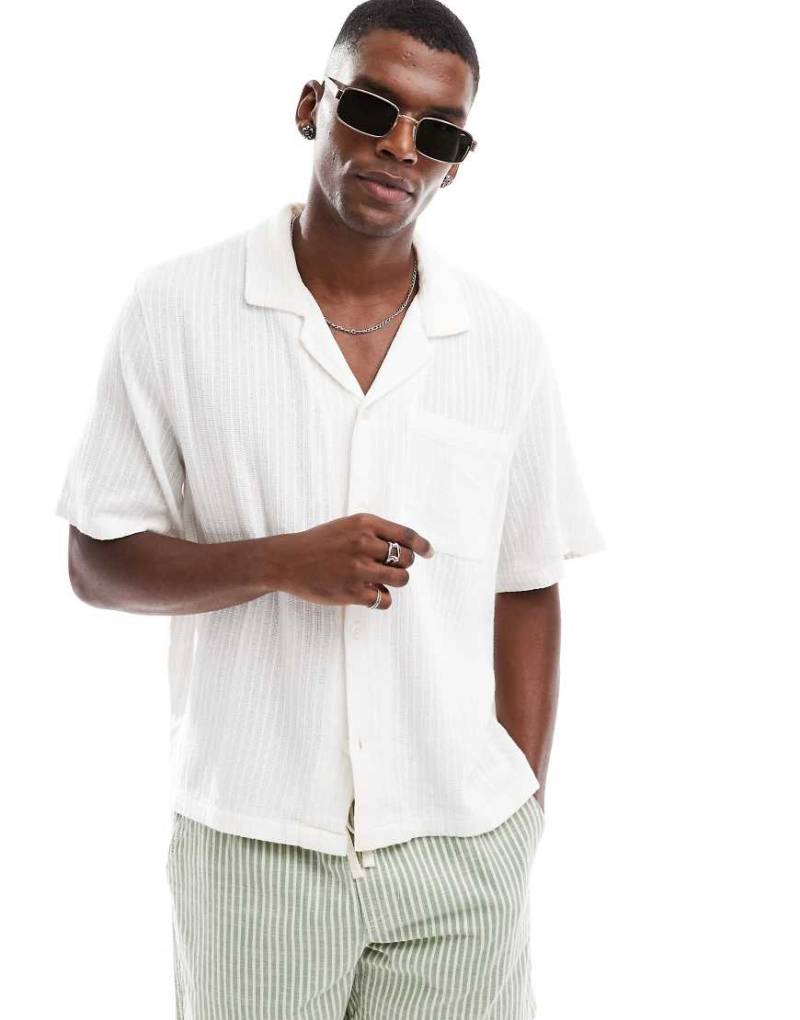 Cotton On - Boxy Fit Hemd in Weiß von Cotton:On