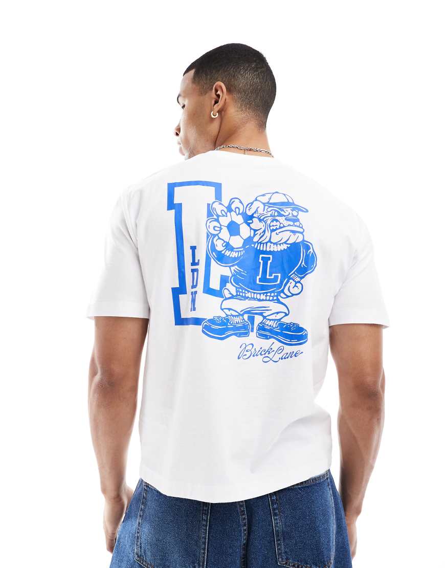 Cotton On - Cropped-T-Shirt in Weiß mit London-Mascot-Grafik von Cotton:On