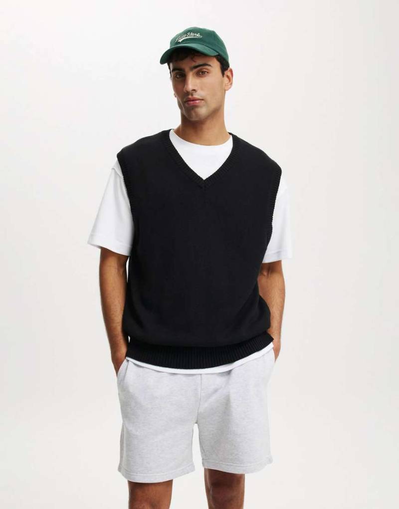 Cotton On - Everyday - Shorts aus Baumwollfleece in Grau meliert von Cotton On