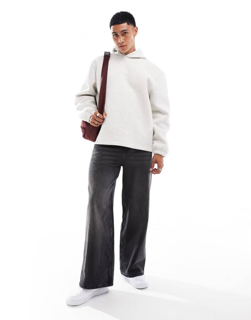 Cotton On - Extraweite Skater-Jeans in verwaschenem Schwarz von Cotton On