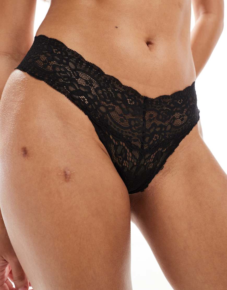 Cotton On - G-Stringtanga in Schwarz von Cotton:On