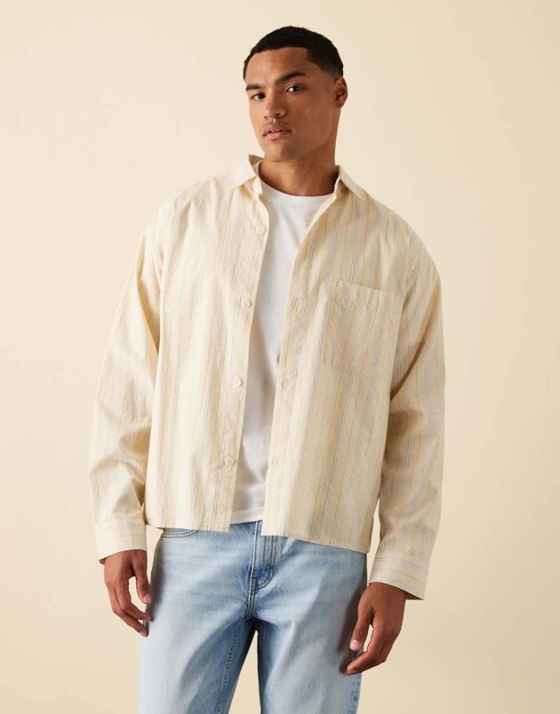 Cotton On - Hampton - Langärmliges Hemd in Weiß von Cotton On