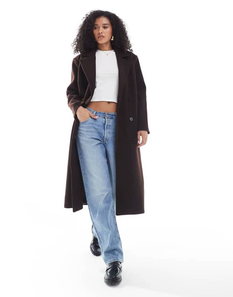 Cotton On - Harrison - Eleganter Mantel in Braun von Cotton:On