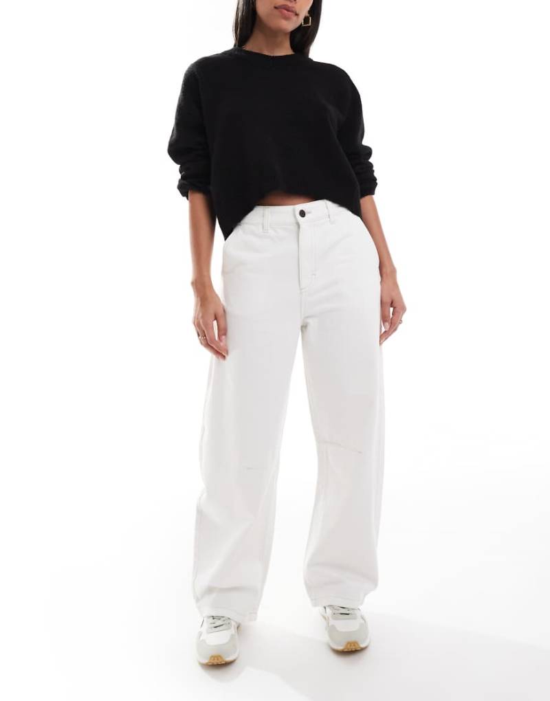 Cotton On - Jeans in Vintage-Weiß mit weitem Bein von Cotton:On