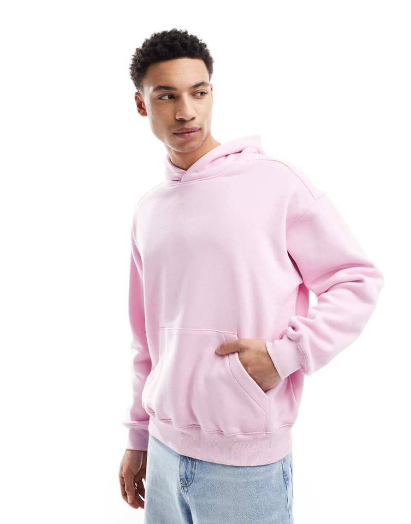 Cotton On - Kastiger Kapuzenpullover in Rosa mit Reißverschluss von Cotton:On