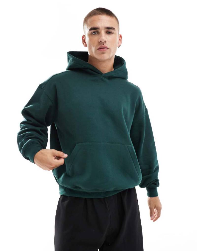 Cotton On - Kastiger Kapuzenpullover in Tannengrün von Cotton:On