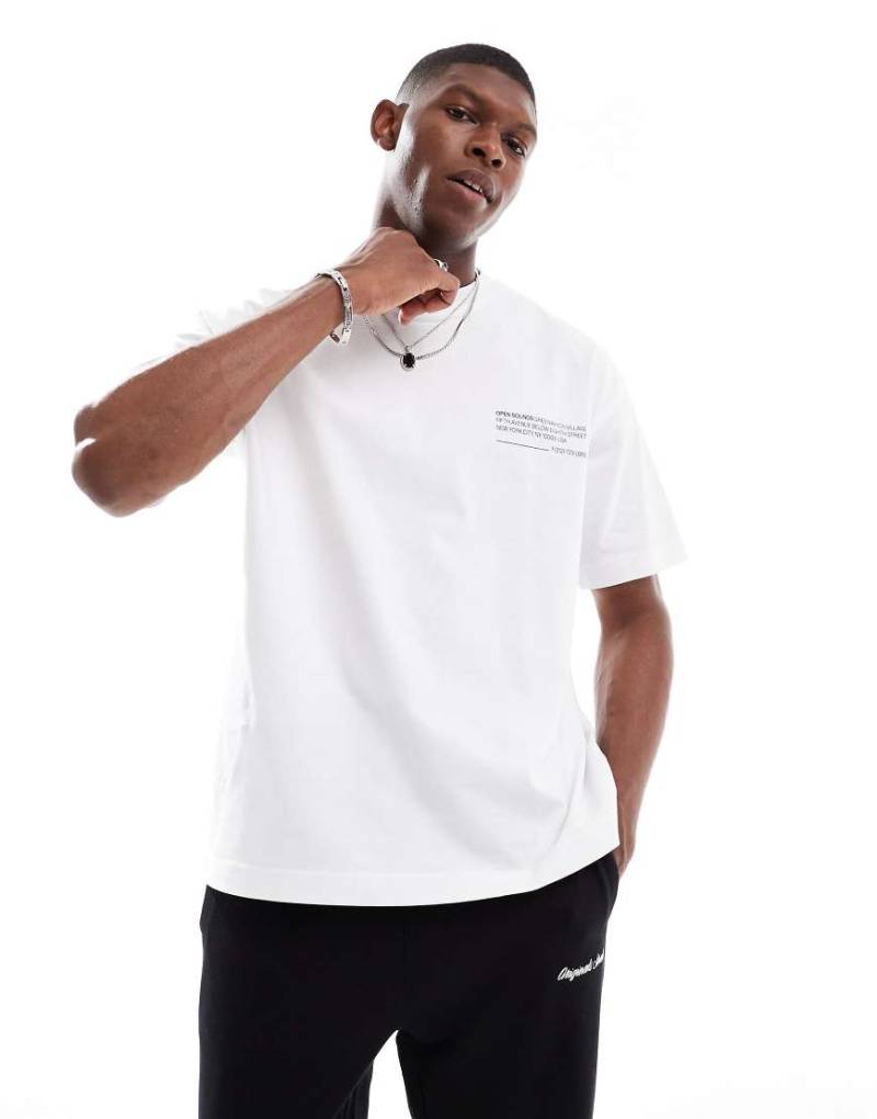 Cotton On - Kastiges T-Shirt in Weiß mit Textprint von Cotton On