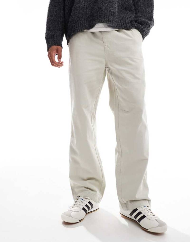 Cotton On - Legere weite Hose in hellem Steinbeige-Brown von Cotton On