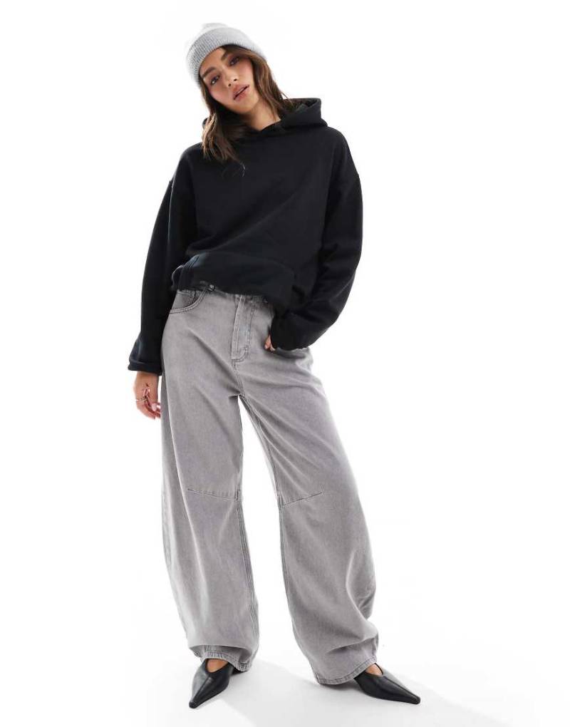 Cotton On - Locker geschnittener Basic-Kapuzenpullover in Schwarz von Cotton:On