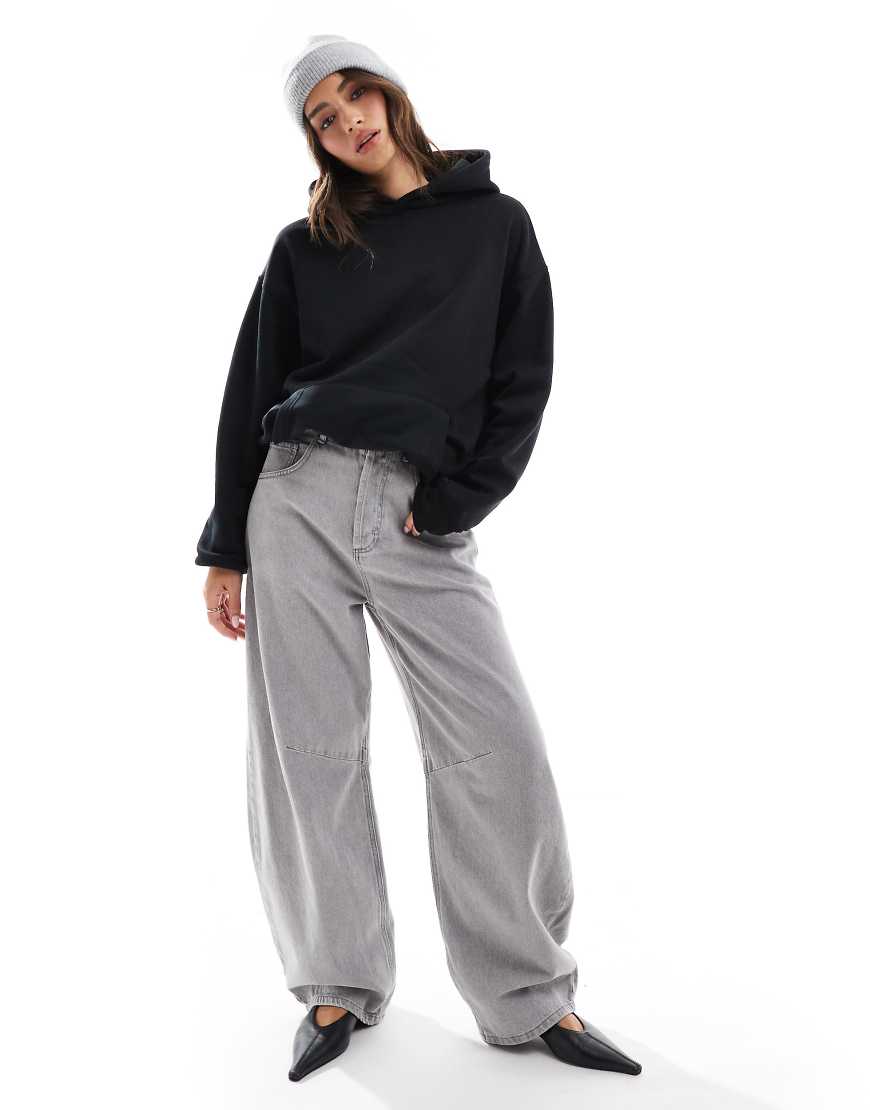 Cotton On - Locker geschnittener Basic-Kapuzenpullover in Schwarz von Cotton:On