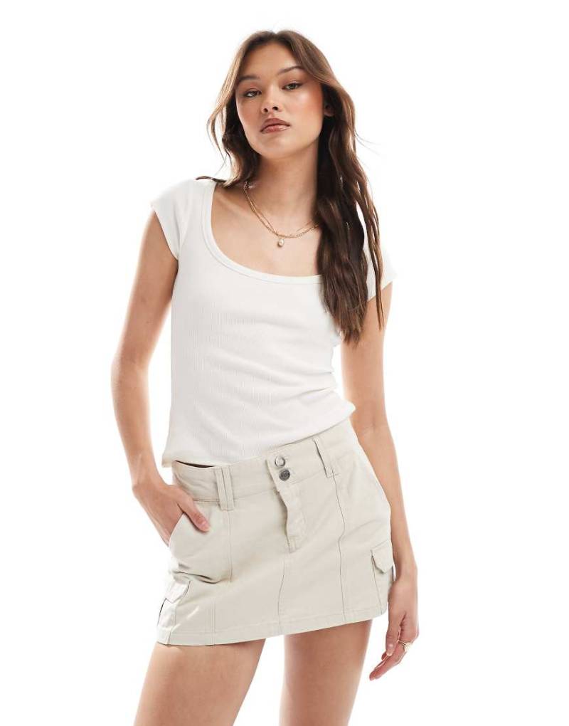 Cotton On - Lori - Cargorock in Ecru-Weiß von Cotton:On