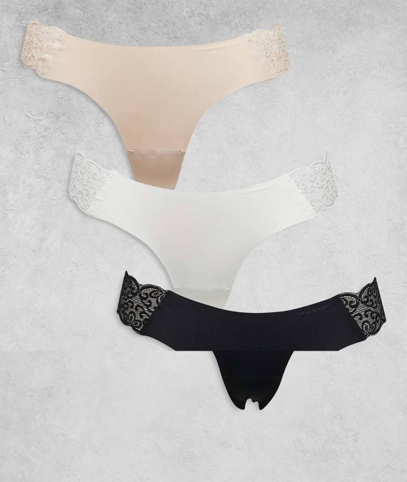 Cotton On - Party Pants - 3er-Pack nahtlose G-Strings-Bunt von Cotton On