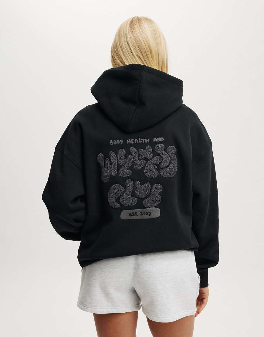 Cotton On - Plush - Hochwertiger Kapuzenpullover in Schwarz mit Print Cotton On - Plush - Hochwertiger Kapuzenpullover in Schwarz mit Print von Cotton On