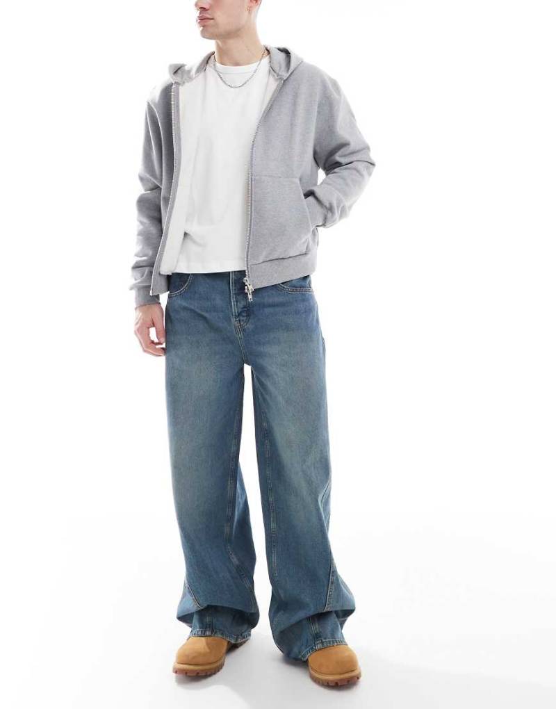 Cotton On - Superweite Jeans in Otis-Blau von Cotton On