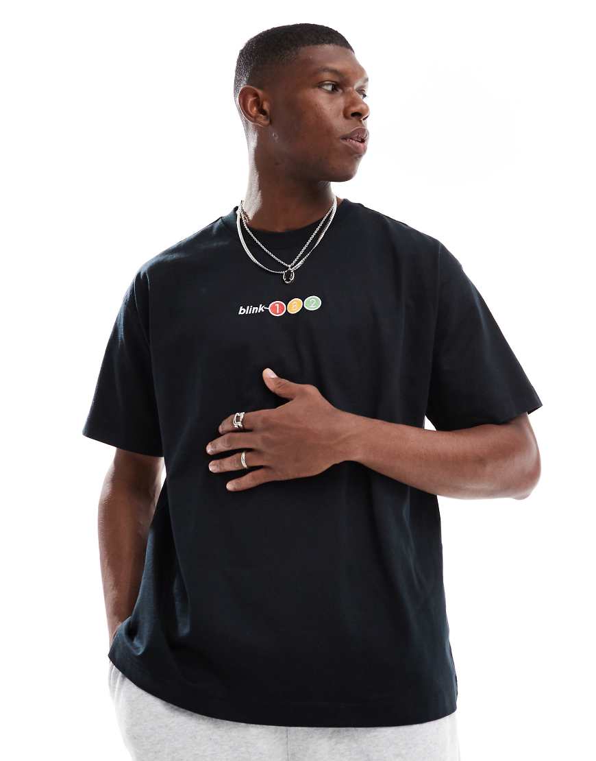 Cotton On - T-Shirt in Schwarz mit Blink 182-Grafik von Cotton:On