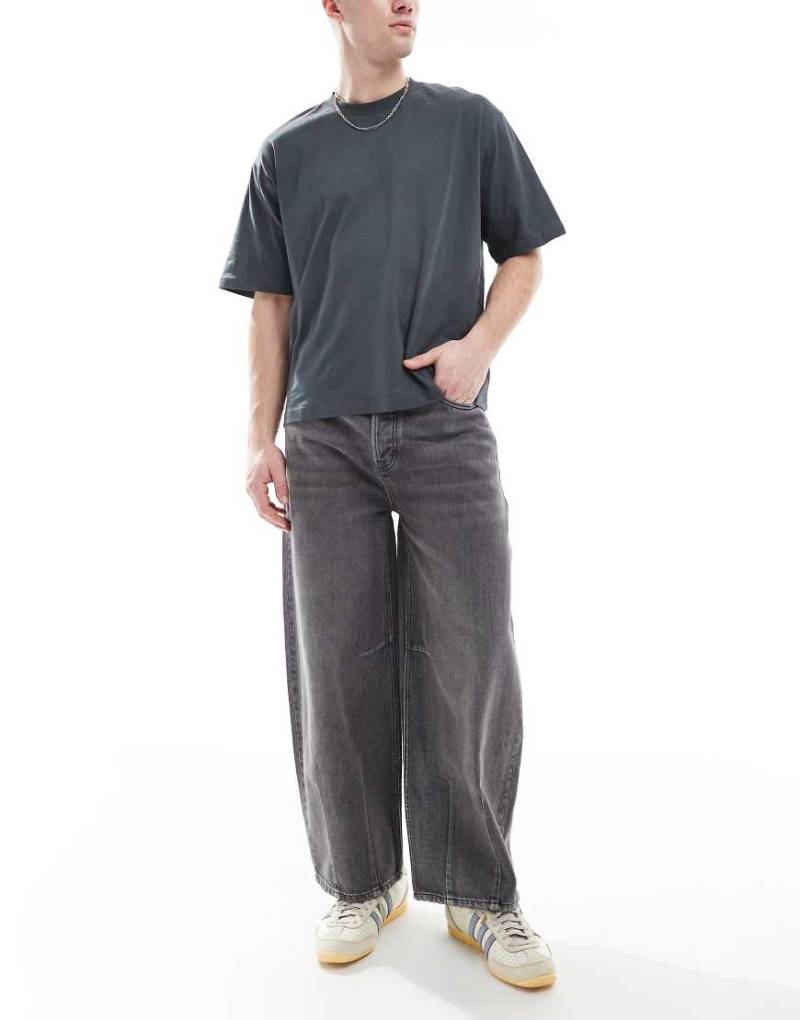 Cotton On - Weite Jeans in Grunge-Grau mit Ballon-Schnitt von Cotton:On