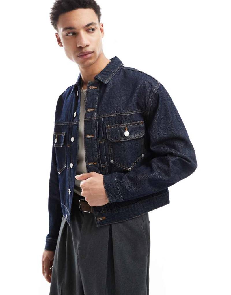 Cotton On - Worker-Jeansjacke in Jalousie-Blau von Cotton:On