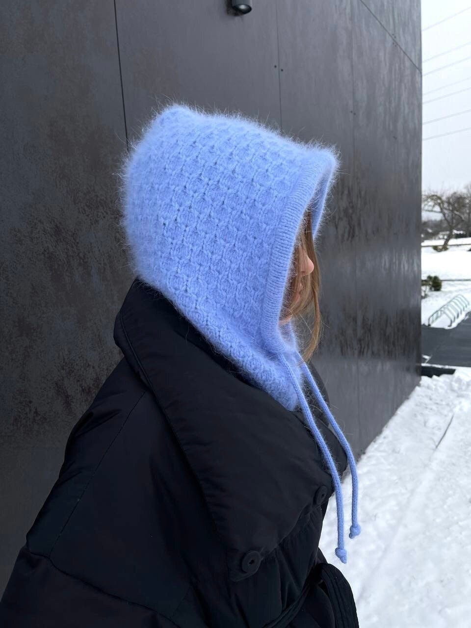 Flauschige Gestrickte Woll Balaclava - Kuschelige Winterkapuze & Skimütze, Handgemachte Warme Mütze Geschenk von CottonCandylv