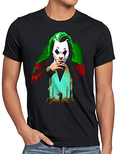 CottonCloud Arthur Fleck Herren T-Shirt Fledermaus Clown, Größe:L von CottonCloud