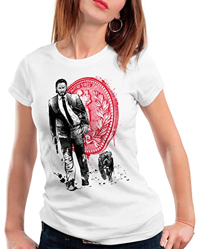 CottonCloud Brave Hit Man Damen T-Shirt Wick Action Movie Keanu, Größe:L von CottonCloud