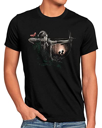 CottonCloud Ellie in Action Herren T-Shirt us Last Joel Left Behind Armed Wing, Größe:4XL von CottonCloud