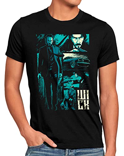 CottonCloud Get Him Herren T-Shirt Wick Action Movie Keanu, Größe:L von CottonCloud