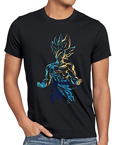 CottonCloud Goku Evolution Herren T-Shirt Ball Son Dragon Krieger, Größe:L von CottonCloud