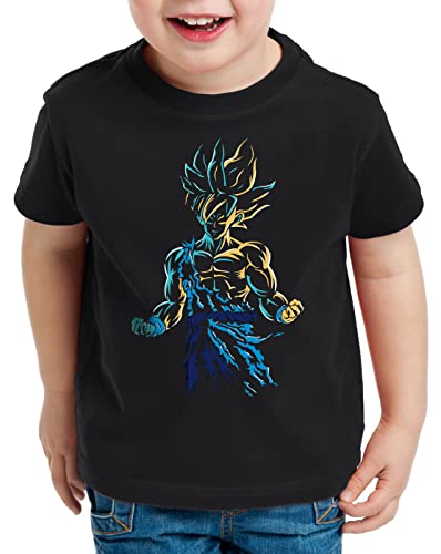 CottonCloud Goku Evolution Kinder T-Shirt Ball Son Dragon Krieger, Größe:152 von CottonCloud