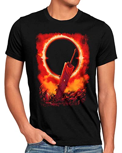 CottonCloud Guts no Die Herren T-Shirt Anime Manga Berserk Cosplay, Größe:L von CottonCloud