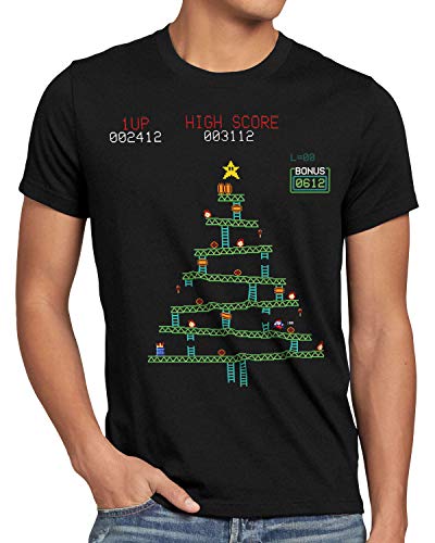 CottonCloud Kong Weihnachten Herren T-Shirt Xmas Weihnachtsbaum, Größe:S von CottonCloud