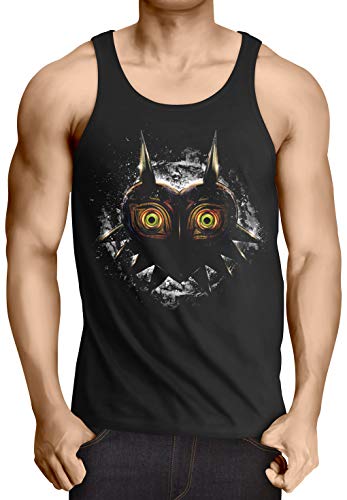 CottonCloud Majora's Mask Herren Tank Top n64 link Ocarina lite, Größe:XXL von CottonCloud