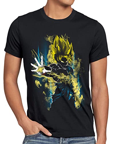 CottonCloud Power of Goku Herren T-Shirt Dragon Z Vegeta Roshi Ball, Größe:L, Farbe:Schwarz von CottonCloud