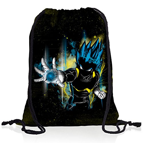 CottonCloud Power of Vegeta Rucksack Tasche Turnbeutel Sport Jute Beutel von CottonCloud