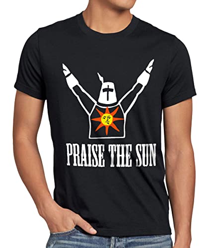 CottonCloud Praise The Sun Herren T-Shirt Sunbro Solaire, Größe:M, Farbe:Schwarz von CottonCloud