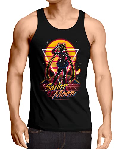 CottonCloud Sailor Bunny Herren Tank Top Moon Anime Manga Cosplay Crystal, Größe:L von CottonCloud