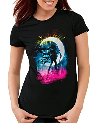 CottonCloud Sailor Storm Damen T-Shirt Moon Anime Manga Cosplay Crystal, Größe:XXL von CottonCloud