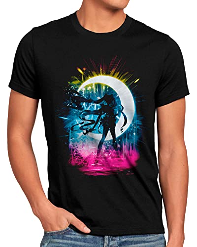 CottonCloud Sailor Storm Herren T-Shirt Moon Anime Manga Cosplay Crystal, Größe:3XL von CottonCloud