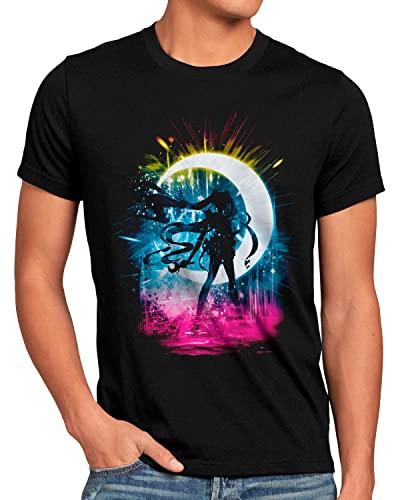 CottonCloud Sailor Storm Herren T-Shirt Moon Anime Manga Cosplay Crystal, Größe:XL von CottonCloud