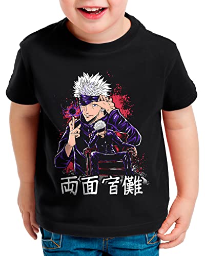CottonCloud Satorus Secret T-Shirt für Kinder Kaisen Anime Japan Manga, Größe:128 von CottonCloud