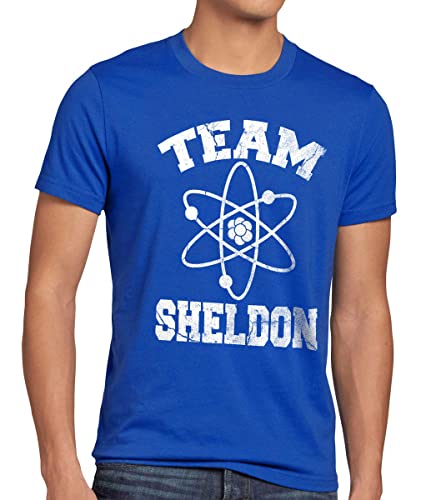 CottonCloud Sheldon College Team Herren T-Shirt, Größe:XL, Farbe:Blau von CottonCloud