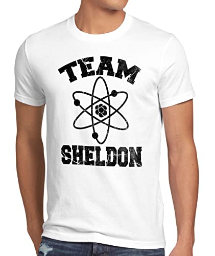 CottonCloud Sheldon College Team Herren T-Shirt, Größe:XL, Farbe:Weiß von CottonCloud
