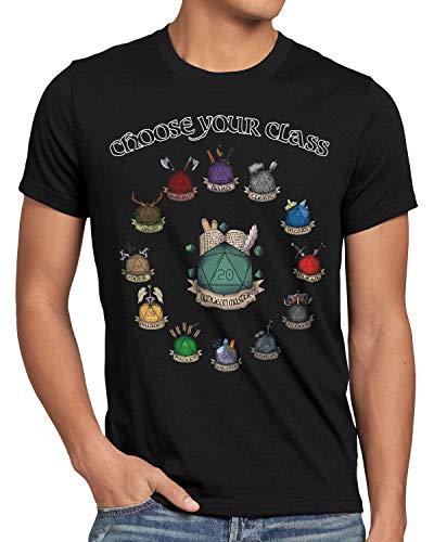 CottonCloud Würfelauswahl Herren T-Shirt Dragons d20 Dungeon, Größe:5XL von CottonCloud