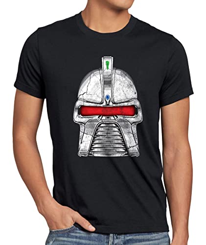 CottonCloud Zylon Herren T-Shirt Galactica kampfstern, Größe:XL, Farbe:Schwarz von CottonCloud
