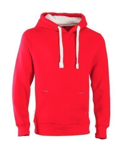 CottonRidge - Sweatshirt mit Kapuze - Kapuze - Langarm Herren, Staubwedel in Rot, Orchidee in Weiß., L von CottonRidge