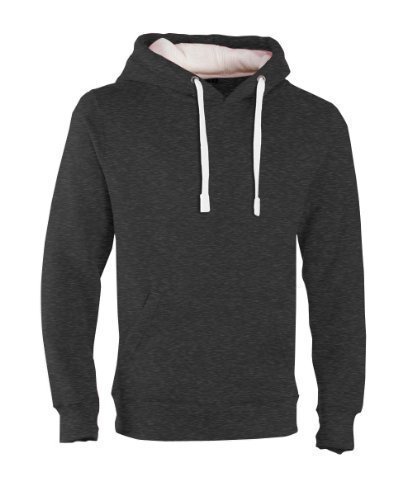 CottonRidge - Sweatshirt mit Kapuze - Kapuze - Langarm Herren, Schwarz gemischt Orchidee Weiß, M von CottonRidge